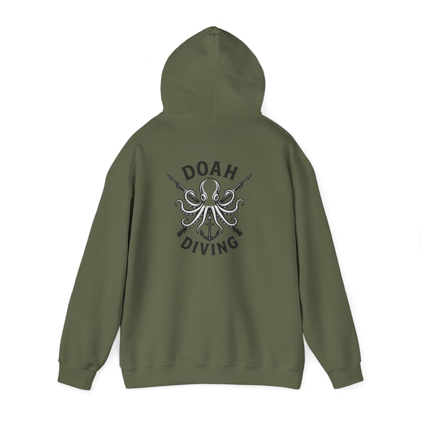 Under the Sea Unisex Hoodie with Octopus Design, Marine Life Sweatshirt, Ocean Lover Apparel, Nautical Gift, Beach-Themed Clothing